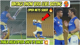 Helicopter Shot Is Back 🤯 Dhoni Mass Batting 🔥 CSK Practice Session IPL 2023