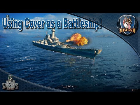 World of Warships: Using Islands to get AGGRESSIVE as a Battleship