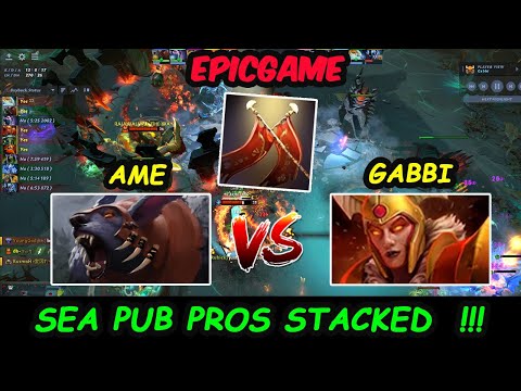 Gabbi vs Ame King - CHINA NO.1 Carry vs Superstar OFFLANE : Intense Fight