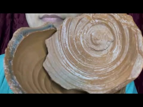New video wet clay pot eating crunch swallow hina entertainment vlogs