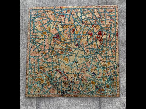 Stencils Technique - Gilding Flakes & Glitter