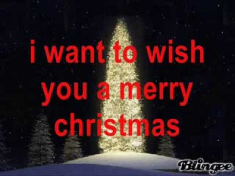 i want to wish you a merry christmas w/lyrics