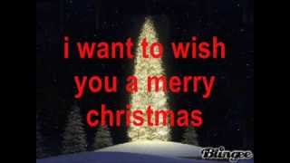 i want to wish you a merry christmas w/lyrics