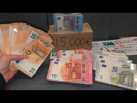 Unboxing 15,000€ Money Booster Pack (Euro Banknotes Cash)