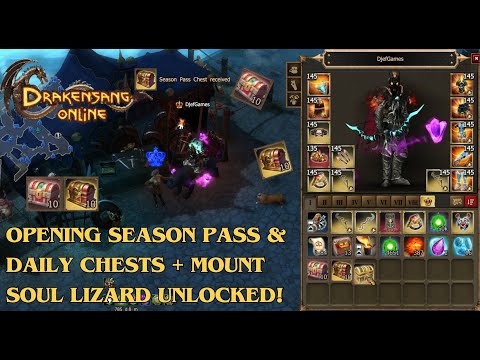 Drakensang Online – Opening Season Pass & Daily Chests + Mount Soul Lizard Unlocked! DSO