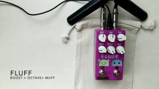 Video thumbnail for Fluff (Boost + Octave + Muff) Demo by Drunk Beaver Pedals
