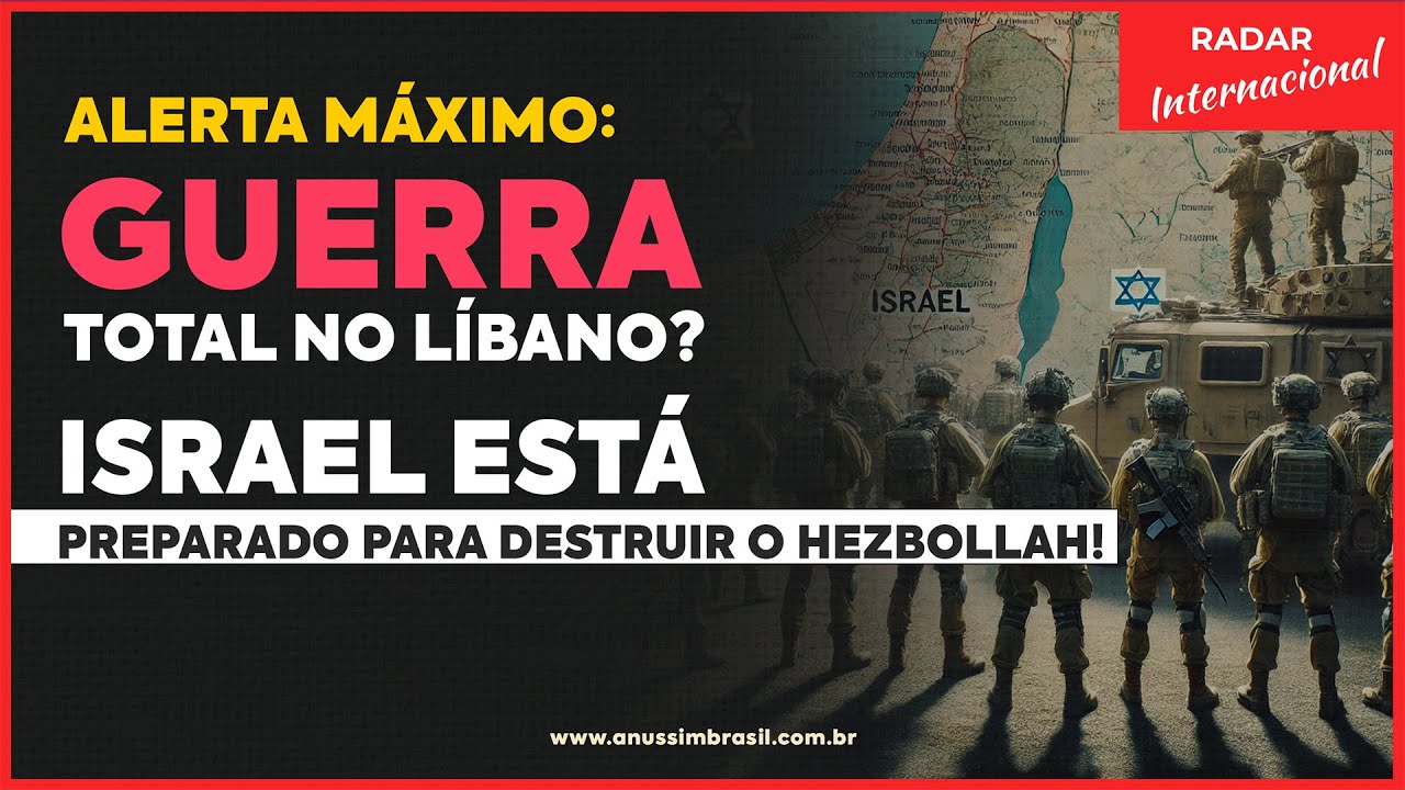 Alerta Máximo: Israel Sob Ataque | Guerra Total Contra o Hezbollah no Líbano Está Próxima!