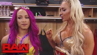 Charlotte Flair has harsh words for Sasha Banks in the locker room: Raw, Nov. 14, 2016
