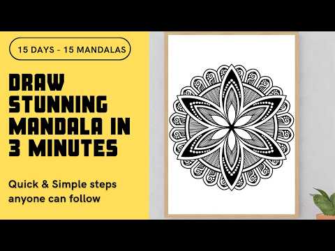 Vẽ Mandala tuyệt đẹp chỉ trong 3 phút | Hướng dẫn từng bước dễ dàng... (trailer)