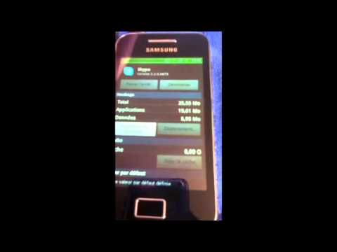comment installer les applications sur la carte sd samsung galaxy y