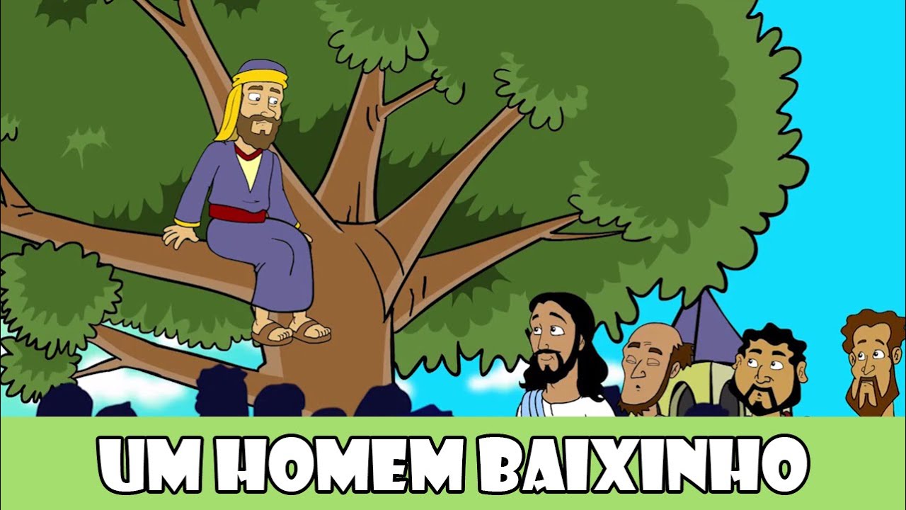 DESENHOS BÍBLICOS - ZAQUEU, UM HOMEM BAIXINHO