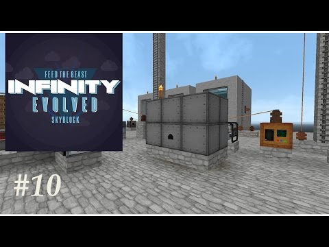FTB Infinity Evolved Skyblock - Rock  Crusher, Carpenter & Pulveriser Ep10