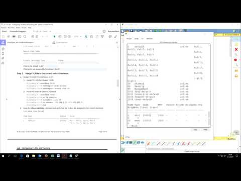 CCNA2 Lab 3.2.2.5 - Configuring VLANs and Trunking