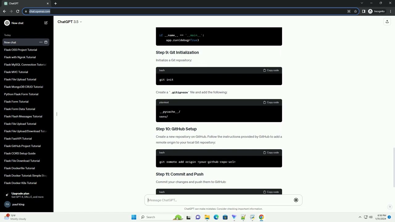 python flask project structure github