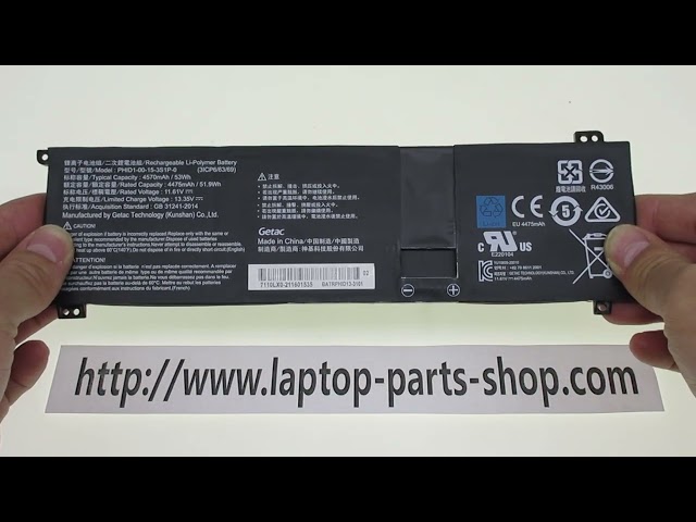 Vídeo relacionado con K KYUER PHID1-00-15-3S1P-0 Batería para Tuxedo InfinityBook Pro 14 Gen 6 Gen 7 ADATA XPG Xenia 14 Lifestyle Ultrabook Xenia 14I7G11GXELX-BKCMX Mechrevo F1 Notebook Battery 53Wh 4570mAh 3-Cell