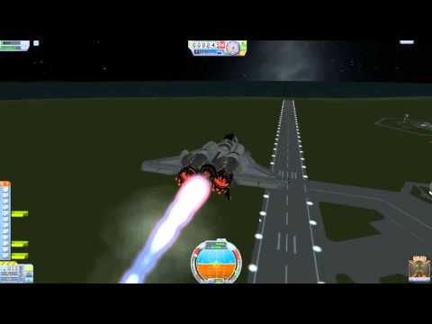 Space plane vertical liftoff experiment (Kerbal Space Program)