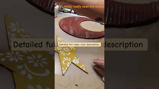 Frozen Pizza Crescent Moon #shorts #rusticdecor #cardboardcraft