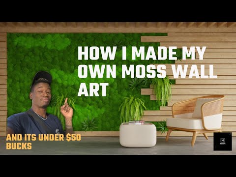 YouTube video about: How to make preserved moss wall art?
