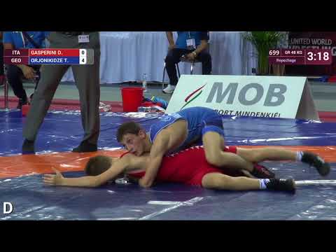 Repechage GR - 48 kg: D. GASPERINI (ITA) v. T. ORJONIKIDZE (GEO)