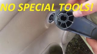 Quick Tip - How to Remove Manual Window Crank With No Special Tools