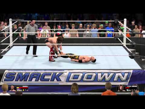 WWE 2K15 my career pt 36 darell vs daniel bryan smackdown main event