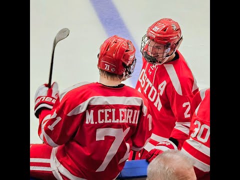2023-10-07: Lane Hutson OT GWG assisted by Macklin Celebrini (Boston University @ Bentley)