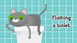 Cat Flushing A Toilet Lyric Video - Parry Gripp and Nathan Mazur