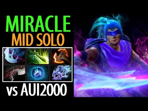 Miracle- [Anti Mage] Mid Solo► vs Aui2000 Not So Easy- Dota2 7.04