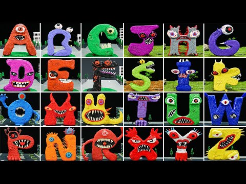 😬 Making ALPHABET LORE MONSTER [A to Z] Sculptures with Clay | Alphabet Lore clay