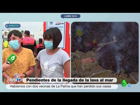 El triste relato de dos hermanas que lo han perdido todo por el volcán - Más Vale Tarde