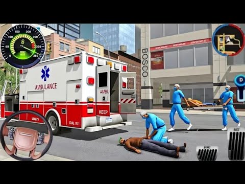 Ambulance City Rescue Simulator - 911 US Emergency Ambulance Driving 3D - Android Gameplay
