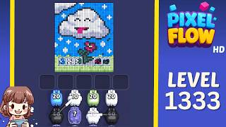 Pixel Flow Level 1333 Solution Walkthrough