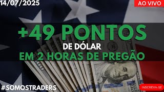 Leilão de Abertura 14/07/25 na #b3 #dolfut - Tape Reading | Leitura de Fluxo e Price Action Avançado