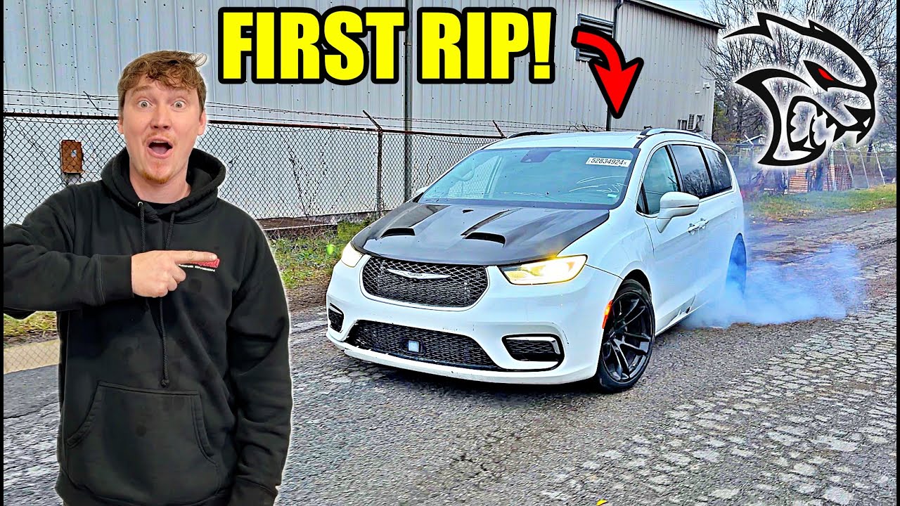 Hellcat Swapped Mini Van First Test Drive!!!