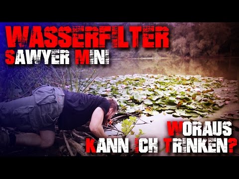 Water filter Sawyer Mini - Review Test Outdoortest Bushcraft (German)