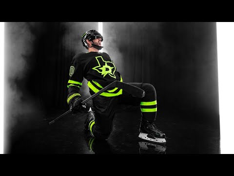 Dallas Stars Blackout Neon Jersey Unboxing
