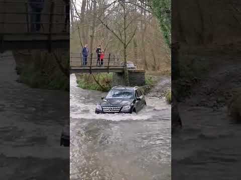 W164 ML Well within it's wading ability.