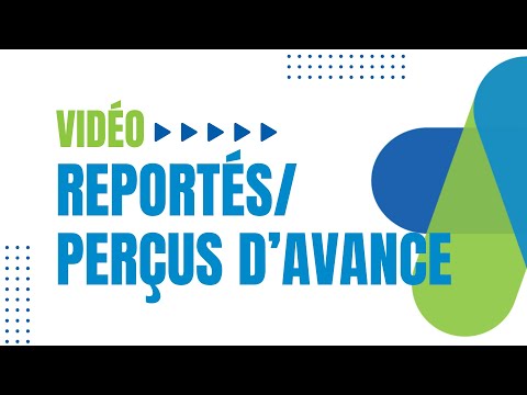 Reportés/Perçus d’avance