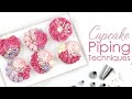 Cupcake Piping Techniques - What Piping Nozzles / Piping Tips to use to pipe a box of cupcakes