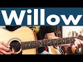 How To Play Willow On Guitar | Taylor Swift Guitar Lesson + Tutorial