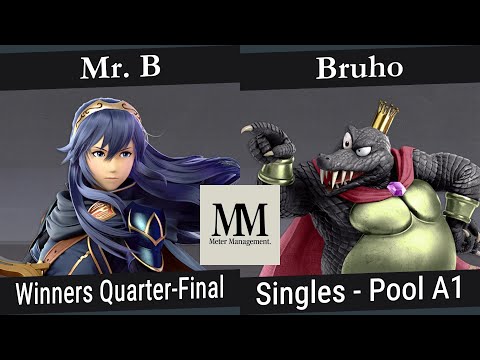 Mr. B (Lucina, Shulk) vs Bruho (King K. Rool) - Winners Quarters Pools - Meter Management