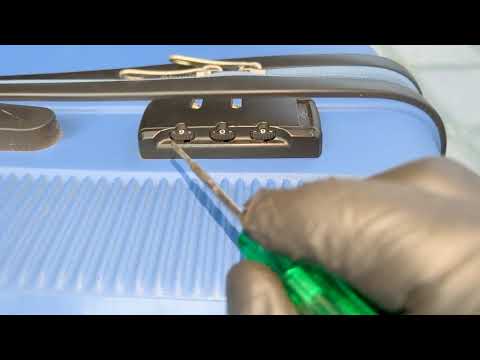 How to unlock forgotten luggage bag password