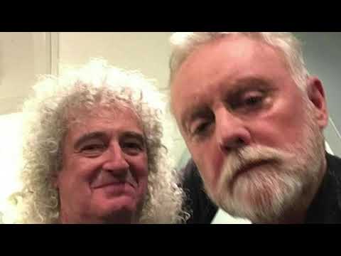 Brian May and Roger Taylor being bff’s for 2 minutes and 28 seconds
