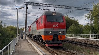 «С окончанием лета» ЭП2К-244 с вагоном сетеизмерителем #рекомендации #рязань