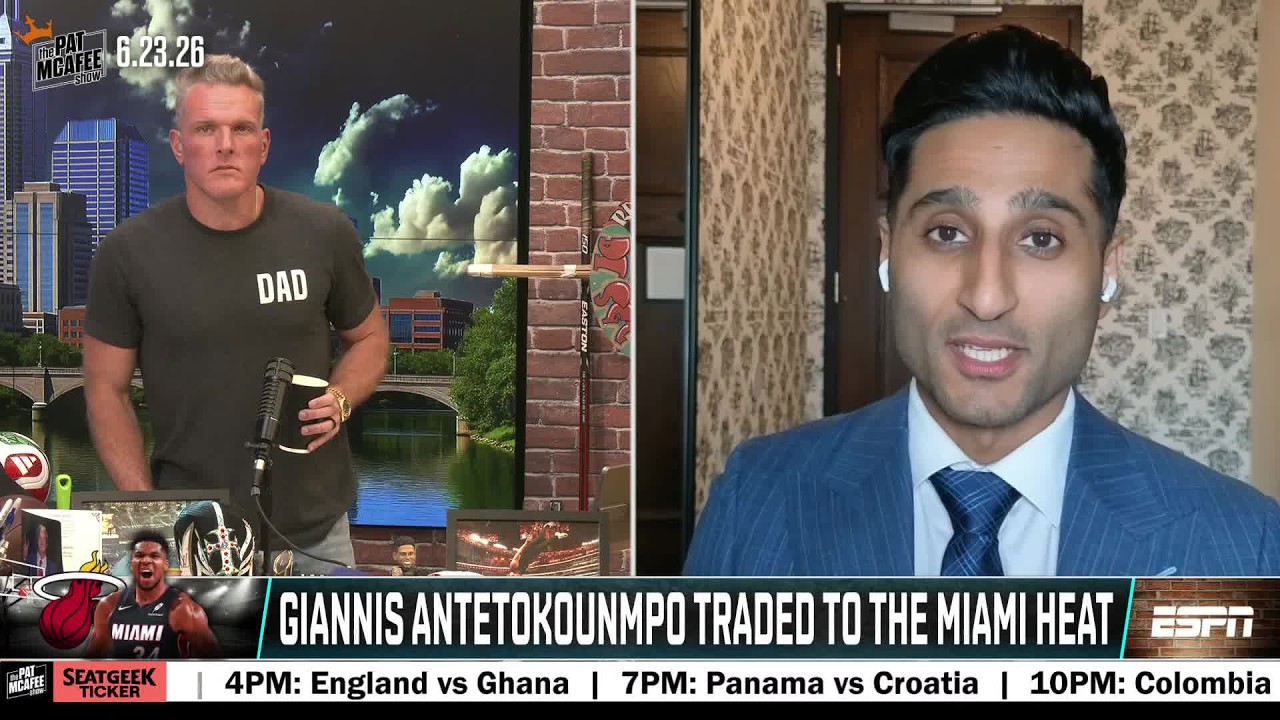 Shams Charania on Pat Riley's MASSIVE LIST OF WINS now including Giannis | The Pat McAfee Show