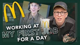 working a day at my first job (McDonalds)