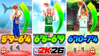 NBA 2K26 NEW BEST JUMPSHOTS FOR ALL BUILDS, HEIGHTS, & 3PT RATINGS AFTER PATCH! BEST SHOOTING TIPS!