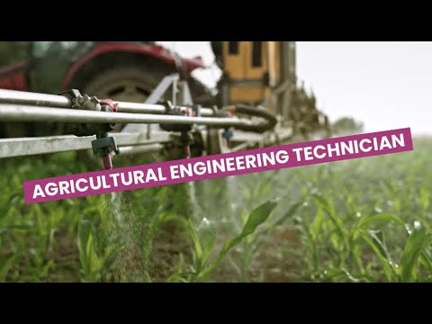 Agricultural engineering technician video 1