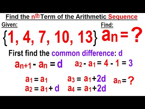Algebra Ch 48 Sequences and Series 1 of 34 What is the Difference