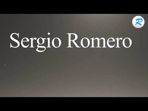 How to pronounce Sergio Romero